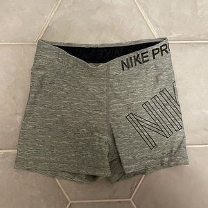 gray nike pros